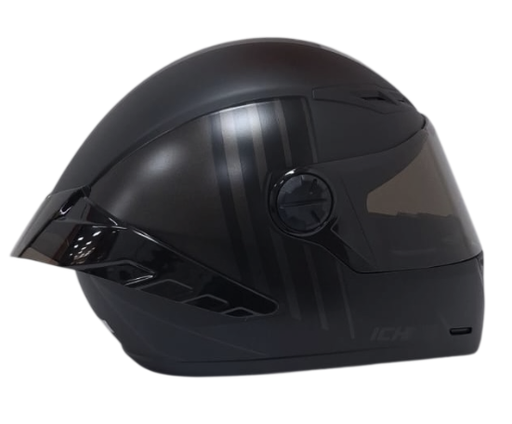 CASCO INTEGRAL ICH 501SP LAUDA NEGRO GRIS OSCURO MATE VISOR NEGRO