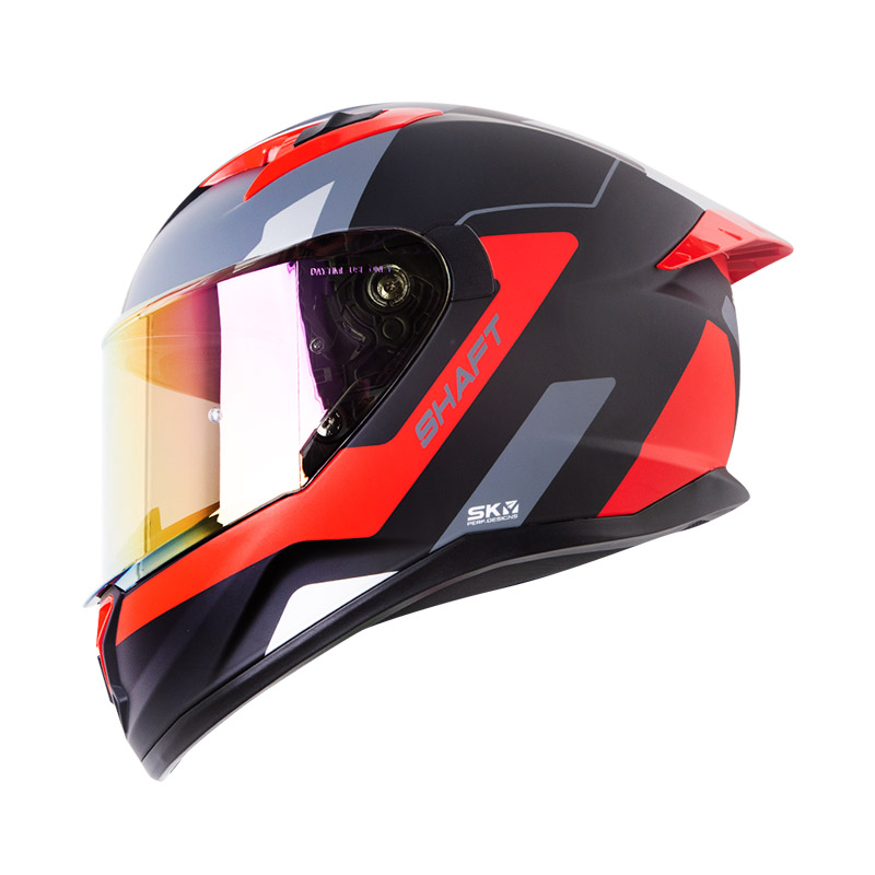 CASCO INTEGRAL SHAFT 522 KRITIK NEGRO ROJO MATE