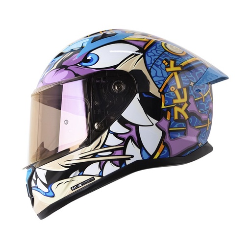CASCO INTEGRAL SHAFT 522 VISERION NEGRO MORADO