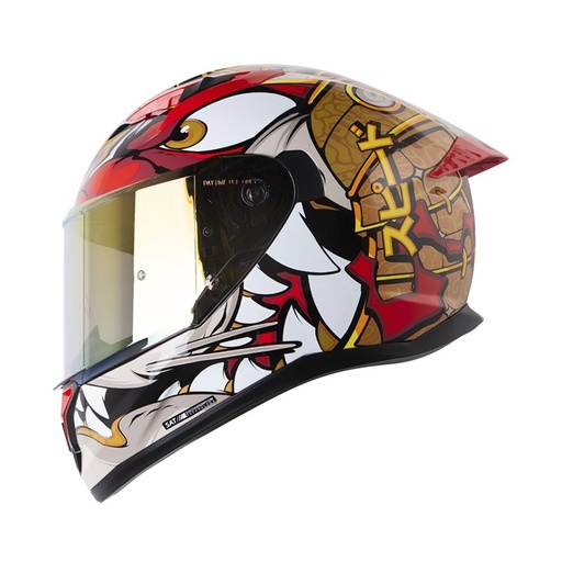 CASCO INTEGRAL SHAFT 522 VISERION NEGRO ROJO