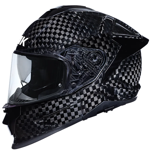 CASCO INTEGRAL SMK TITAN CARBON NEGRO BRILLO
