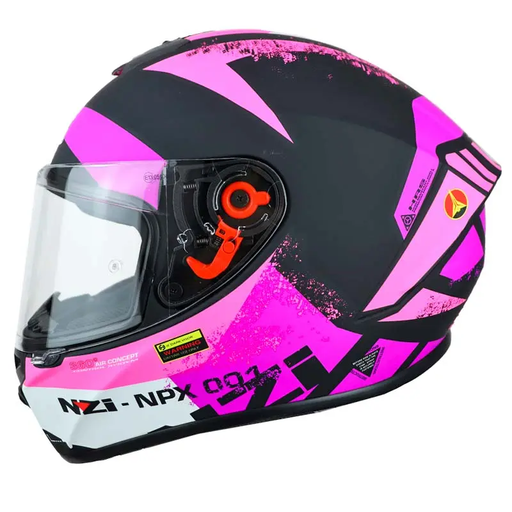 CASCO INTEGRAL NZI TRENDY CANADIAN NEGRO PURPURA MATE 
