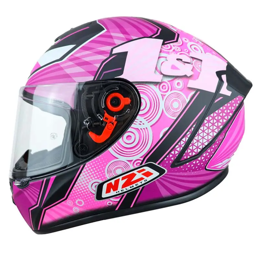 CASCO INTEGRAL NZI TRENDY ONE&ONE NEGRO PURPURA MATE