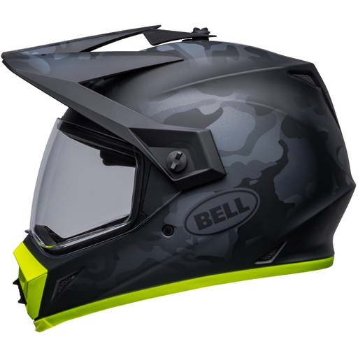 CASCO MULTIPROPOSITO BELL Mx-9 ADVENTURE STEALTH MIPS CAMO NEGRO AMARILLO MATE