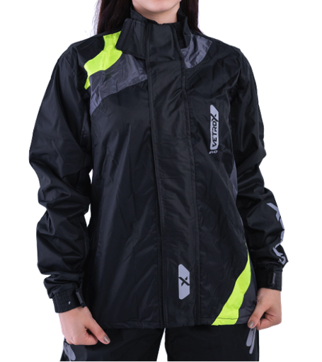 IMPERMEABLE VETROX EVO NEGRO GRIS AMARILLO NEON DAMA