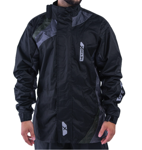 IMPERMEABLE VETROX EVO NEGRO GRIS VERDE ARMY CABALLERO