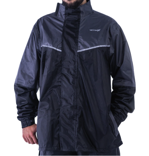 IMPERMEABLE VETROX PREMIUM NEGRO GRIS CABALLERO