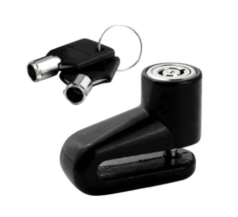 [10102NE] CANDADO FRENO DISCO PEQUEÑO NEGRO 