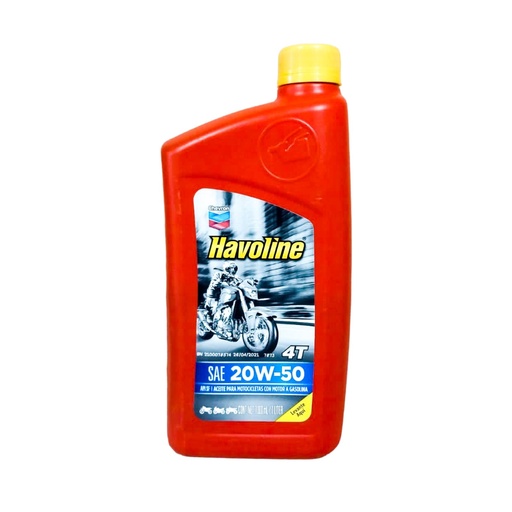 [7705808340121] ACEITE CHEVRON HAVOLINE SUPER MCO 4T 20W50