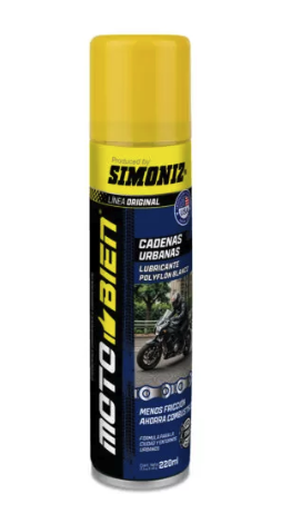 [200915] SPRAY SIMONIZ LUBRICANTE CADENAS URBANAS POLYFLON BLANCO