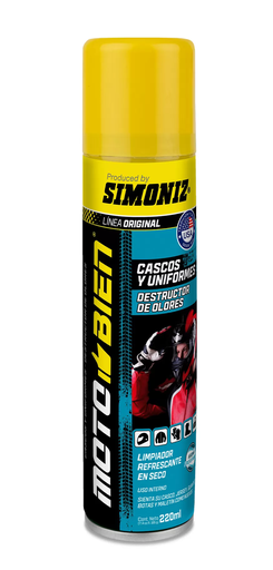 [200921] SPRAY SIMONIZ LIMPIADOR EN SECO-REFRESCANTE-DESINFECTANTE Y ELIMINA OLORES 220 ML