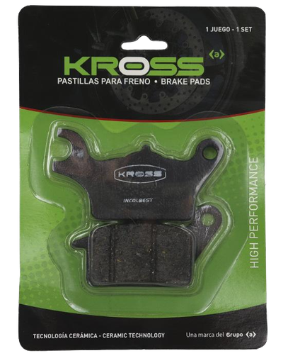 [10305] PASTA DE FRENO KROSS DELANTERA HERO CB 125E-CBF 150-250-CB 190-E STORM 125