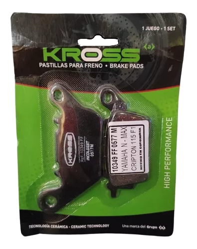 [10349] PASTA DE FRENO KROSS DELANTERA YAMAHA N-MAX- CRYPTON 115 FI