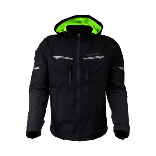 CHAQUETA CON PROTECCION PIGMALION FENIX NEGRA CABALLERO