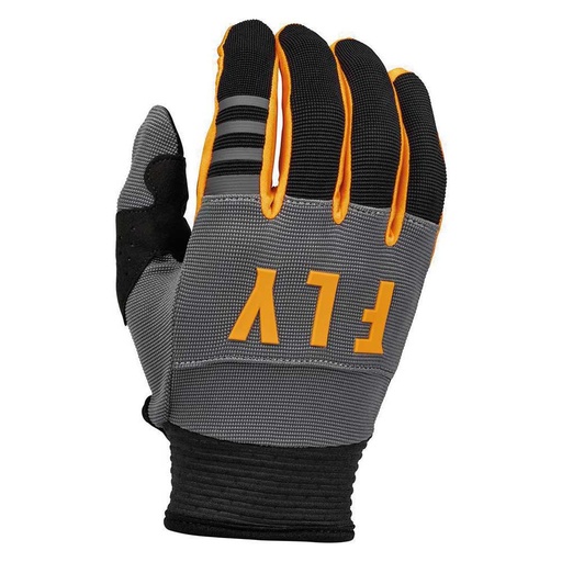 GUANTE SIN PROTECCION FLY F-16 GRIS OSCURO NEGRO NARANJA