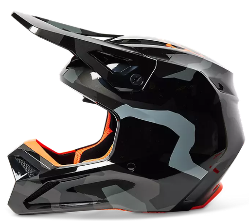 CASCO CROSS FOX V1 BNKR GRIS CAMUFLADO BRILLO