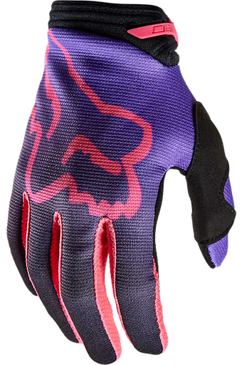 GUANTE SIN PROTECCION FOX WMNS 180 TOXSYK NEGRO ROSADO