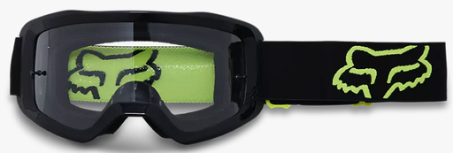 [25834-019-OS] GAFAS CROSS FOX MAIN STRAY NEGRO AMARILLO VISOR TRANSPARENTE