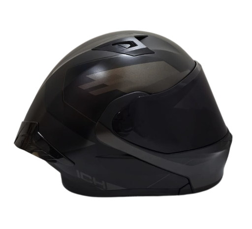 CASCO ABATIBLE ICH 3120 DOBLE VISOR ZAYKO NEGRO NEGRO MATE VISOR NEGRO