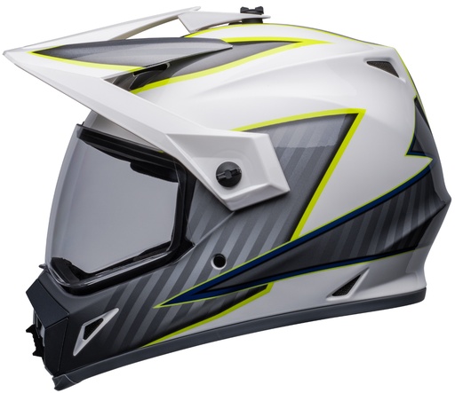 CASCO MULTIPROPOSITO BELL MX-9 ADVENTURE MIPS DLT BLANCO AMARILLO BRILLO