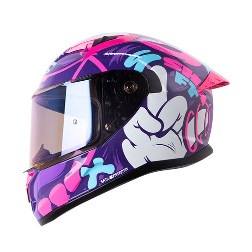 CASCO INTEGRAL SHAFT 522 BEARTY MORADO FUCSIA BRILLO