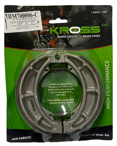 [BM700006] BANDAS KROSS TRASERA BAJAJ DISCOVER 135-BOXER BM 100 CLASSIC/ SUZUKI GIXXER/ TVS APACHE RTR 160