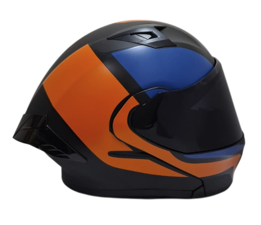 CASCO ABATIBLE ICH 3120 DOBLE VISOR FURTHER NEGRO NARANJA MATE VISOR NEGRO