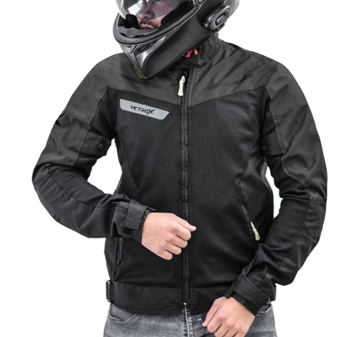 CHAQUETA CON PROTECCION VETROX STREET VERANO NEGRO CABALLERO