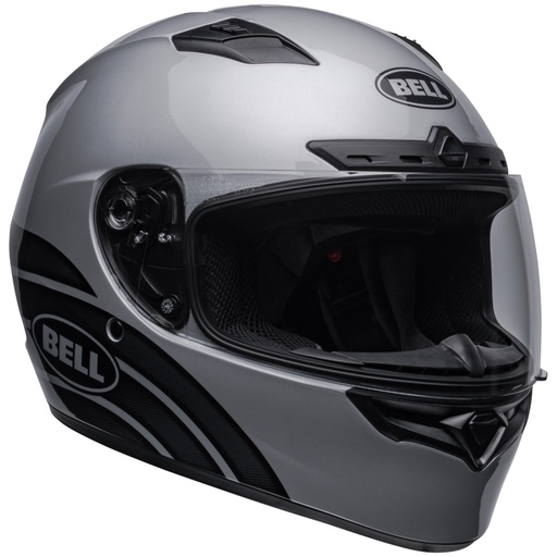 CASCO INTEGRAL BELL QUALIFIER DLX ACE-4 MIPS GRIS NEGRO BRILLO