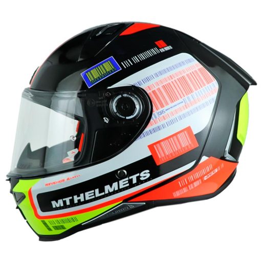 CASCO INTEGRAL MT FF110 REVENGE 2 RS A1 NEGRO PERLA BRILLO