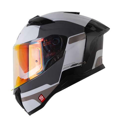 CASCO INTEGRAL SHAFT PRO 606SP DOBLE VISOR MR.INC GRIS CLARO GRIS BRILLO