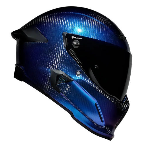 CASCO INTEGRAL ATLAS RUROC CARBON MORADO BRILLO