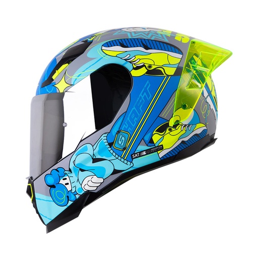 CASCO INTEGRAL SHAFT 562 R FAST FOOT GRIS AZUL MATE