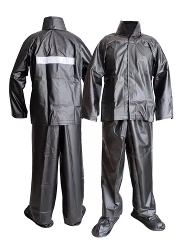 IMPERMEABLE GENERAL TERMO SELLADO NEGRO 