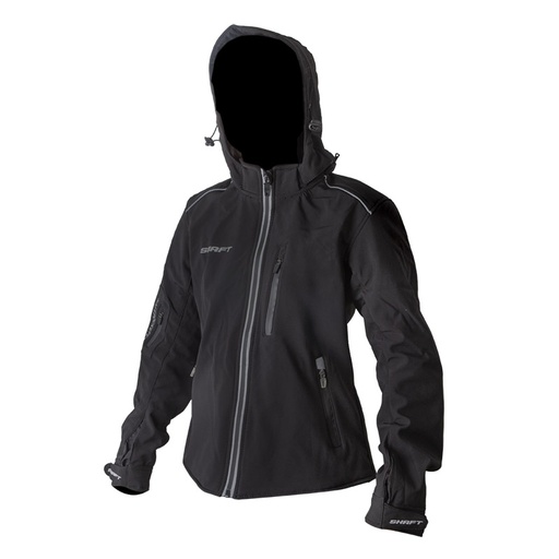 CHAQUETA CON PROTECCION SHAFT DELTA DAMA NEGRA