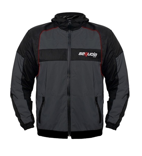CHAQUETA SIN PROTECCION CORTAVIENTO SEQUOIA NEGRO CABALLERO (L)