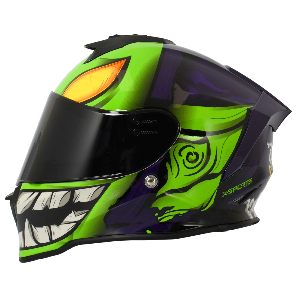 CASCO INTEGRAL XSPORTS V151 GOBLIN MORADO BRILLO CASCOS COLOMBIA
