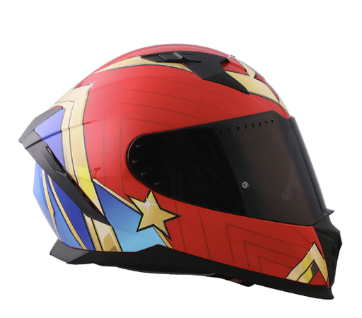 CASCO INTEGRAL EDGE DC EXTREME MUJER MARAVILLA BRILLO