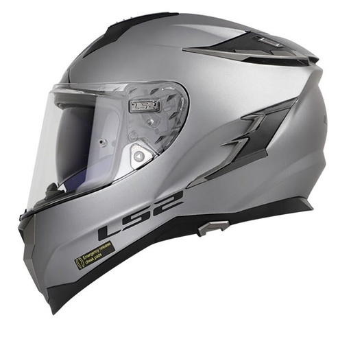 CASCO INTEGRAL LS2 327 CHALLENGER SOLID TITANIUM MATE-INCLUYE PINLOCK