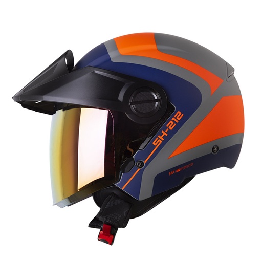 CASCO ABIERTO SHAFT 212 DUSTER GRIS NARANJA MATE