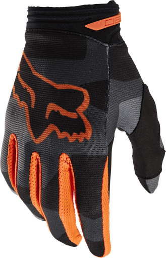GUANTE SIN PROTECCION FOX NIÑO YTH180 BNKR CAMUFLADO GRIS