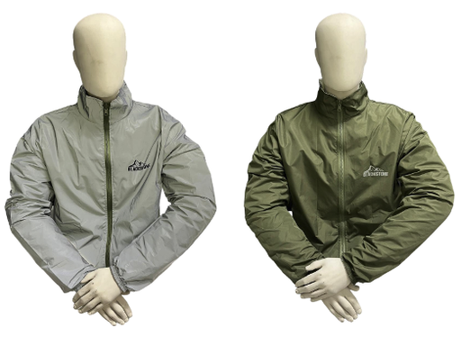 CHAQUETA CORTAVIENTO SMART BIKER REFLECTIVA ECO BLACK STONE DOBLE FAZ CABALLERO