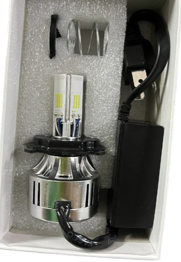 [032] BOMBILLO LED H4 90W AC-DC 9000 LM 4 CARAS