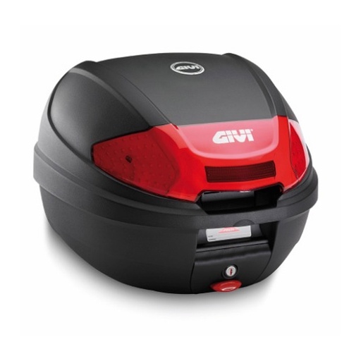 [E300N] MALETERO GIVI MONOLOCK 30 LITROS NEGRO ROJO