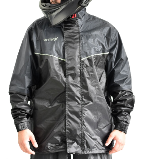IMPERMEABLE VETROX PREMIUM NEGRO GRIS DAMA