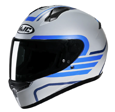 CASCO INTEGRAL HJC C10 LITO MC2-SF GRIS AZUL MATE-INCLUYE PINLOCK