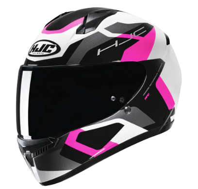 CASCO INTEGRAL HJC C10 TINS MC8 GRIS FUCSIA-INCLUYE PINLOCK