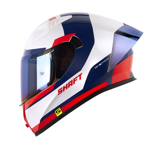 CASCO INTEGRAL SHAFT 526SP EVO RAIXX BLANCO PERLA ROJO BRILLO