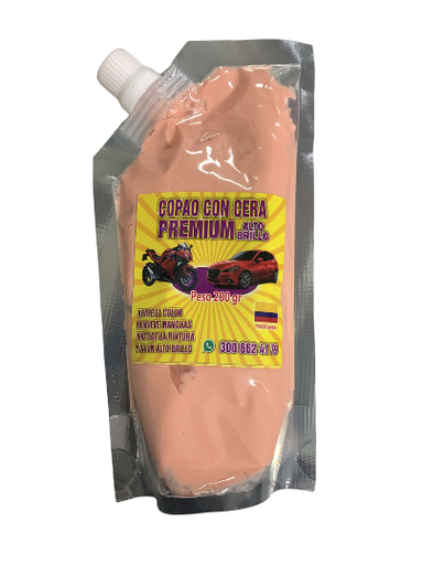 [18] CREMA PREMIUM COPAO CON CERA PARTES BRILLANTES