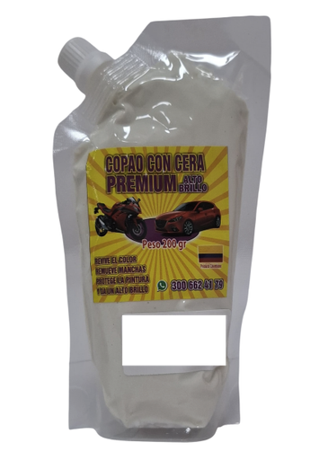 [18] CREMA PREMIUM COPAO CON CERA PARTES BRILLANTES